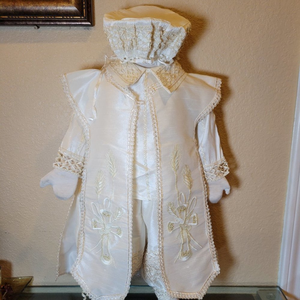 Baptism Dress for Boys Made of SILK (9-12 Months)
